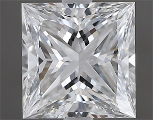 Foto Diamante Natural 0.90 quilates, Princesa , Color E, claridad VS1 y certificado GIA de