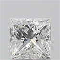 Natural Diamond 0.96 Carats, Princess with  Cut, F Color, SI2 Clarity and Certified by GIA