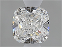 Natural Diamond 0.70 Carats, Cushion with  Cut, F Color, VVS2 Clarity and Certified by GIA