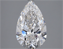 Natural Diamond 2.70 Carats, Pear with  Cut, D Color, VVS1 Clarity and Certified by GIA