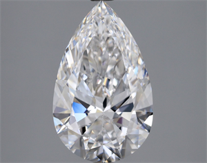 Picture of Natural Diamond 2.70 Carats, Pear with  Cut, D Color, VVS1 Clarity and Certified by GIA
