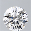 Lab Grown Diamond 3.73 Carats, Round with Ideal Cut, D Color, VS1 Clarity and Certified by IGI