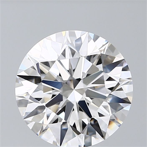 Picture of Lab Grown Diamond 3.73 Carats, Round with Ideal Cut, D Color, VS1 Clarity and Certified by IGI