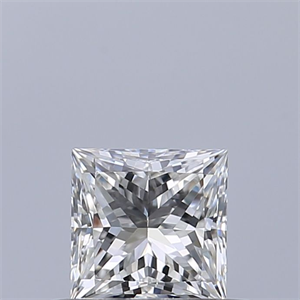 Picture of Natural Diamond 0.41 Carats, Princess with  Cut, F Color, VVS2 Clarity and Certified by GIA
