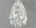Natural Diamond 0.54 Carats, Pear with  Cut, G Color, VVS1 Clarity and Certified by GIA