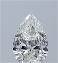 Natural Diamond 0.50 Carats, Pear with  Cut, H Color, IF Clarity and Certified by GIA