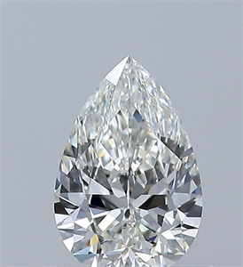 Picture of Natural Diamond 0.50 Carats, Pear with  Cut, H Color, IF Clarity and Certified by GIA