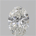 Natural Diamond 1.21 Carats, Oval with  Cut, G Color, SI2 Clarity and Certified by GIA