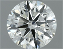 Natural Diamond 0.70 Carats, Round with Excellent Cut, J Color, SI1 Clarity and Certified by IGI