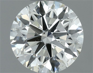 Picture of Natural Diamond 0.70 Carats, Round with Excellent Cut, J Color, SI1 Clarity and Certified by IGI