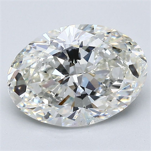 Foto Diamante Natural 3.01 quilates, Ovalado , Color H, claridad SI1 y certificado GIA de