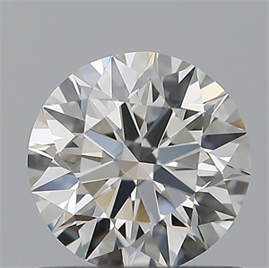 Picture of Natural Diamond 0.72 Carats, Round with Excellent Cut, G Color, IF Clarity and Certified by GIA