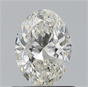 Diamante Natural 0.76 quilates, Ovalado , Color H, claridad VVS1 y certificado GIA