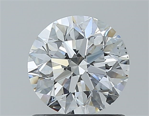 Picture of Natural Diamond 0.90 Carats, Round with Excellent Cut, D Color, SI1 Clarity and Certified by GIA