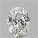 Natural Diamond 0.91 Carats, Oval with  Cut, G Color, SI1 Clarity and Certified by GIA