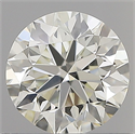 Natural Diamond 0.71 Carats, Round with Very Good Cut, I Color, IF Clarity and Certified by IGI