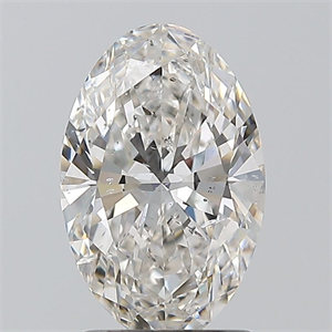 Picture of Natural Diamond 1.50 Carats, Oval with  Cut, H Color, SI2 Clarity and Certified by GIA