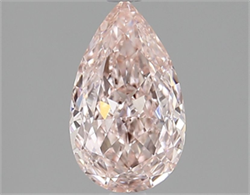 Picture of Lab Grown Diamond 1.51 Carats, Pear with  Cut, Fancy Vivid Pink Color, VVS2 Clarity and Certified by IGI