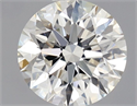 Natural Diamond 0.70 Carats, Round with Excellent Cut, H Color, SI1 Clarity and Certified by GIA