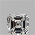 Natural Diamond 1.01 Carats, Asscher with  Cut, H Color, VVS1 Clarity and Certified by GIA