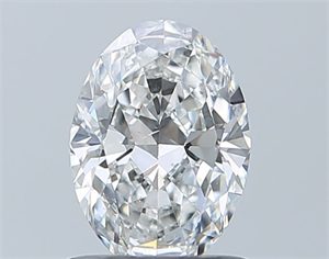 Foto Diamante Natural 0.80 quilates, Ovalado , Color F, claridad SI1 y certificado GIA de