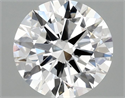 Lab Grown Diamond 2.00 Carats, Round with Ideal Cut, D Color, VVS2 Clarity and Certified by IGI