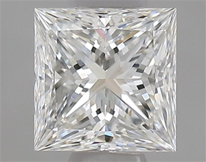 Picture of Natural Diamond 0.51 Carats, Princess with  Cut, G Color, VVS1 Clarity and Certified by GIA