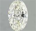 Natural Diamond 0.75 Carats, Oval with  Cut, I Color, VVS2 Clarity and Certified by IGI