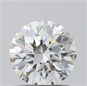Natural Diamond 0.90 Carats, Round with Excellent Cut, D Color, VVS1 Clarity and Certified by HRD