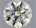 Natural Diamond 1.21 Carats, Round with Excellent Cut, L Color, VVS1 Clarity and Certified by HRD
