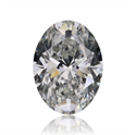 Natural Diamond 0.90 Carats, Oval with  Cut, F Color, SI2 Clarity and Certified by GIA