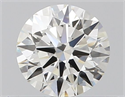 Diamante Natural 0.41 quilates, Redondo , Color J, claridad IF y certificado GIA