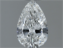 Natural Diamond 0.50 Carats, Pear with  Cut, F Color, SI2 Clarity and Certified by GIA
