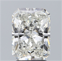 Natural Diamond 2.51 Carats, Radiant with  Cut, H Color, SI1 Clarity and Certified by GIA