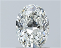 Natural Diamond 0.90 Carats, Oval with  Cut, H Color, IF Clarity and Certified by GIA