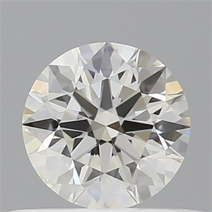 Picture of Natural Diamond 0.44 Carats, Round with Excellent Cut, I Color, VVS1 Clarity and Certified by GIA