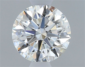 Picture of Natural Diamond 0.51 Carats, Round with Excellent Cut, F Color, VS1 Clarity and Certified by IGI