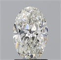 Natural Diamond 1.30 Carats, Oval with  Cut, H Color, SI2 Clarity and Certified by GIA
