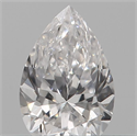 Diamante Natural 0.14 quilates, De pera , Color E, claridad SI1 y certificado IGI