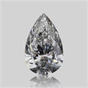 Natural Diamond 0.90 Carats, Pear with  Cut, D Color, SI2 Clarity and Certified by GIA