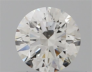Picture of Natural Diamond 0.40 Carats, Round with Excellent Cut, H Color, VVS2 Clarity and Certified by GIA