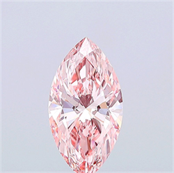 Picture of Lab Grown Diamond 3.01 Carats, Marquise with  Cut, Fancy Vivid Pink Color, VVS2 Clarity and Certified by IGI