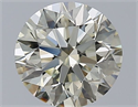 Natural Diamond 1.29 Carats, Round with Excellent Cut, N Color, VVS1 Clarity and Certified by GIA