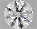 Natural Diamond 0.70 Carats, Round with Excellent Cut, H Color, I1 Clarity and Certified by GIA