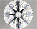 Lab Grown Diamond 4.39 Carats, Round with Ideal Cut, D Color, VVS2 Clarity and Certified by IGI