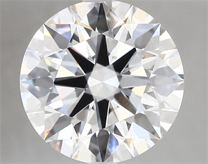 Picture of Lab Grown Diamond 4.39 Carats, Round with Ideal Cut, D Color, VVS2 Clarity and Certified by IGI