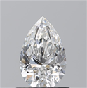 Natural Diamond 0.70 Carats, Pear with  Cut, E Color, VS1 Clarity and Certified by GIA