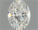 Natural Diamond 0.70 Carats, Oval with  Cut, G Color, VS2 Clarity and Certified by GIA