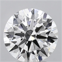Lab Grown Diamond 2.77 Carats, Round with Ideal Cut, E Color, VS1 Clarity and Certified by IGI
