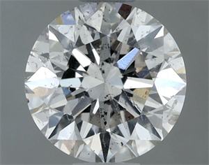 Picture of Natural Diamond 1.02 Carats, Round with Excellent Cut, K Color, I1 Clarity and Certified by GIA